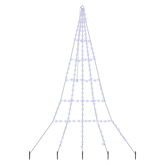 Albero di Natale LED con picchetti per il terreno Blu 300 cm 42018744