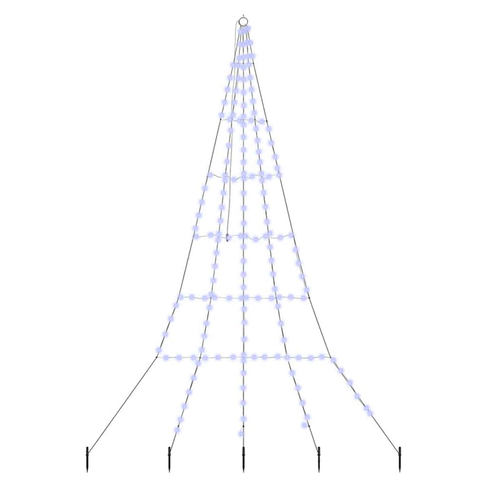 Albero di Natale LED con picchetti per il terreno Blu 300 cm 42018744