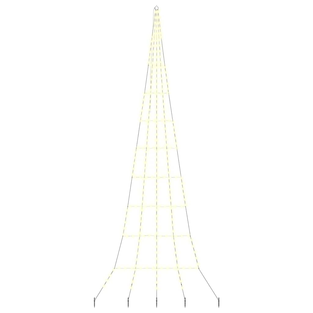 Albero di Natale LED con picchetti per il terreno Bianco caldo 42018745