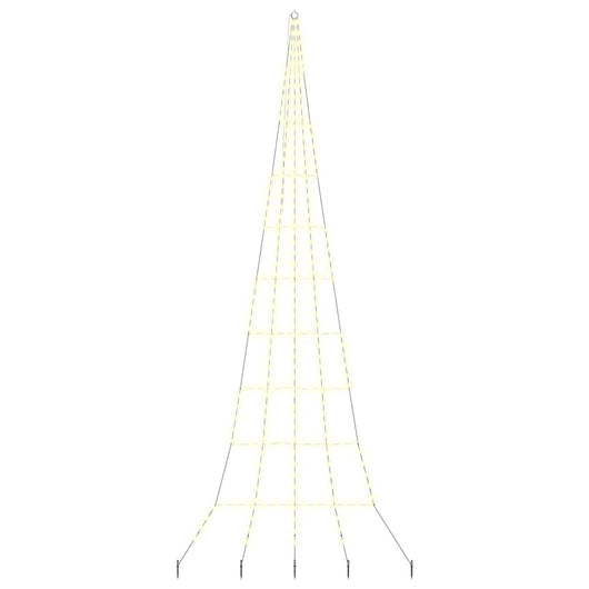 Albero di Natale LED con picchetti per il terreno Bianco caldo 42018745