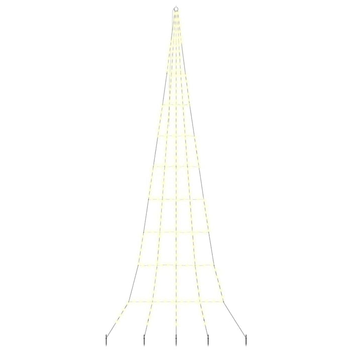Albero di Natale LED con picchetti per il terreno-Luci decorative natalizie Bianco caldo 996707
