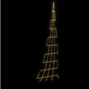 Albero di Natale LED con picchetti per il terreno-Luci decorative natalizie Bianco caldo 996707