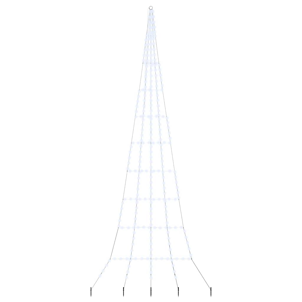 Albero di Natale LED con picchetti per il terreno-Luci decorative natalizie Bianco freddo 603321