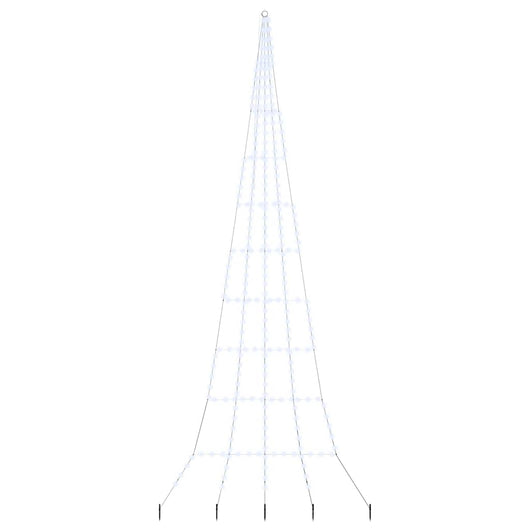 Albero di Natale LED con picchetti per il terreno-Luci decorative natalizie Bianco freddo 603321