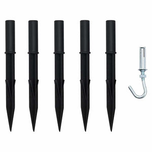 Albero di Natale LED con picchetti per il terreno Multicolore 42018747