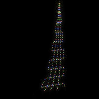 Albero di Natale LED con picchetti per il terreno Multicolore 42018747