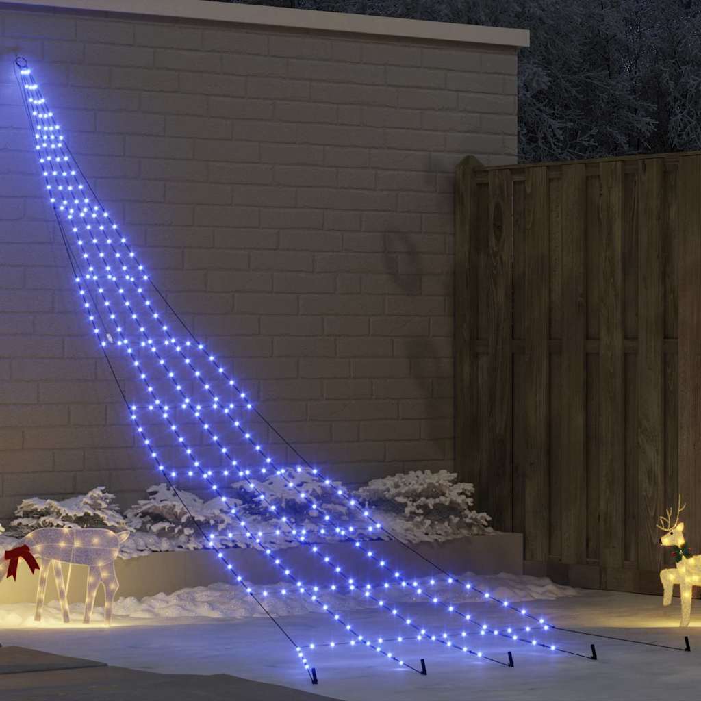 Albero di Natale LED con picchetti per il terreno Blu 500 cm 42018748