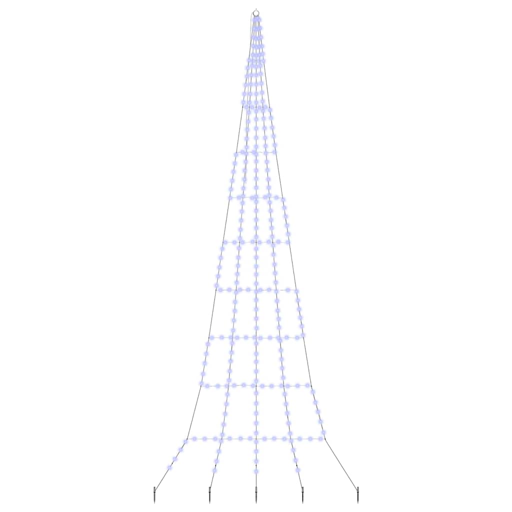Albero di Natale LED con picchetti per il terreno Blu 500 cm 42018748
