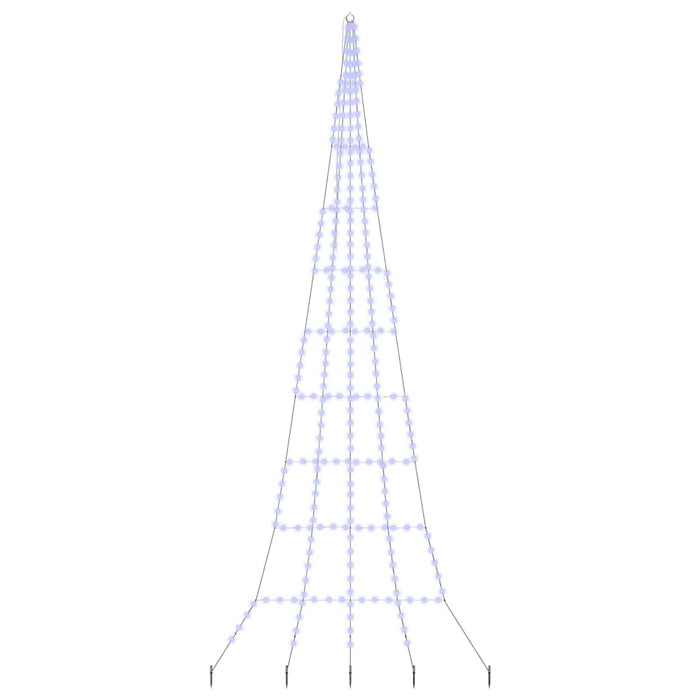 Albero di Natale LED con picchetti per il terreno Blu 500 cm 42018748
