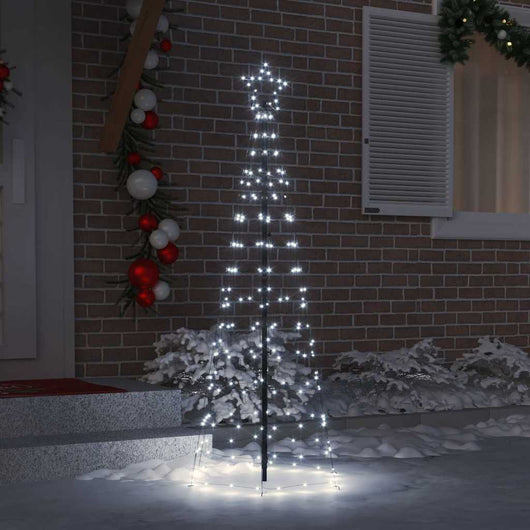 Albero di Natale LED con picchetti per il terreno-Luci decorative natalizie Bianco freddo 584126