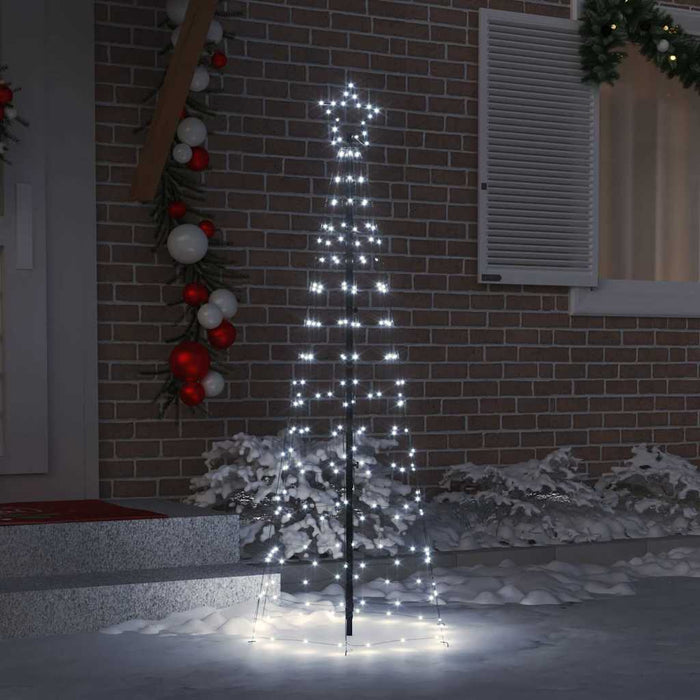 Albero di Natale LED con picchetti per il terreno-Luci decorative natalizie Bianco freddo 584126