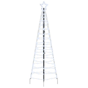 Albero di Natale LED con picchetti per il terreno-Luci decorative natalizie Bianco freddo 584126
