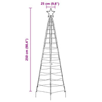 Albero di Natale LED con 390 LED Bianco freddo 250 cm Ferro 42018750