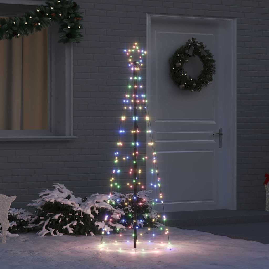 Albero di Natale LED con 390 LED Multicolore 250 cm Ferro 42018751