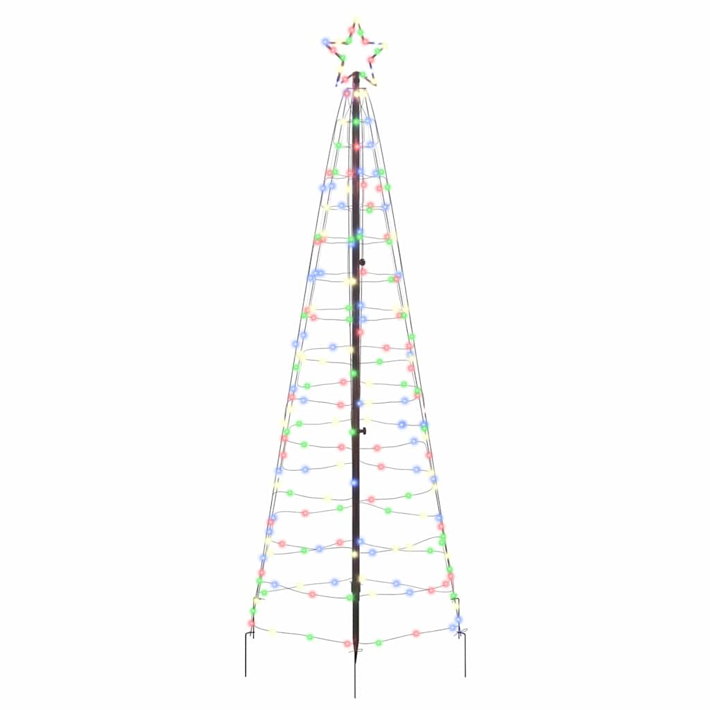 Albero di Natale LED con 390 LED Multicolore 250 cm Ferro 42018751
