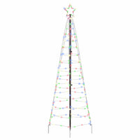 Albero di Natale LED con 390 LED Multicolore 250 cm Ferro 42018751