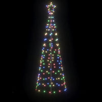 Albero di Natale LED con 390 LED Multicolore 250 cm Ferro 42018751