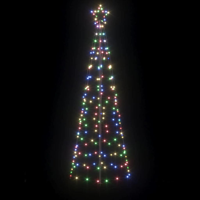 Albero di Natale LED con 390 LED Multicolore 250 cm Ferro 42018751