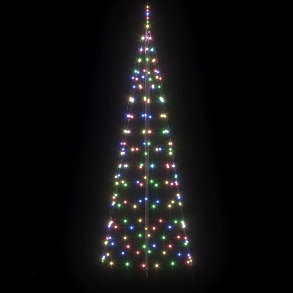 Albero di Natale LED con 390 LED Multicolore 250 cm Ferro 42018751