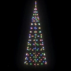 Albero di Natale LED con 390 LED Multicolore 250 cm Ferro 42018751
