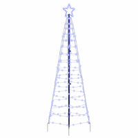 Albero di Natale LED con 390 LED Blu 250 cm Ferro 42018752