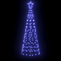 Albero di Natale LED con picchetti per il terreno-Luci decorative natalizie Blu 250 cm