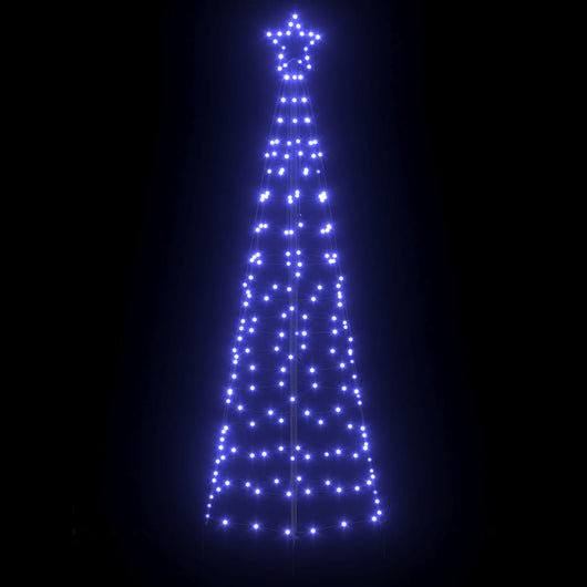 Albero di Natale LED con picchetti per il terreno-Luci decorative natalizie Blu 250 cm