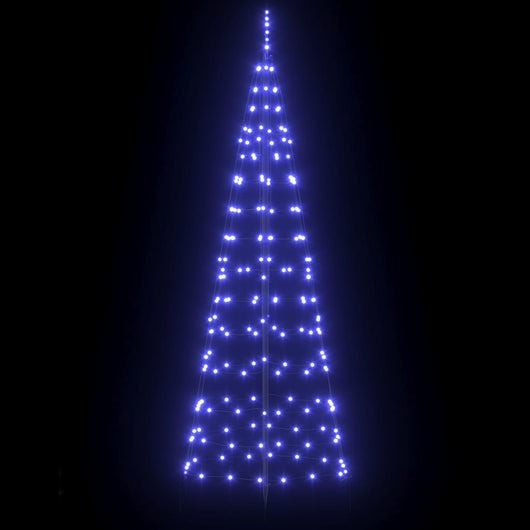 Albero di Natale LED con picchetti per il terreno-Luci decorative natalizie Blu 250 cm