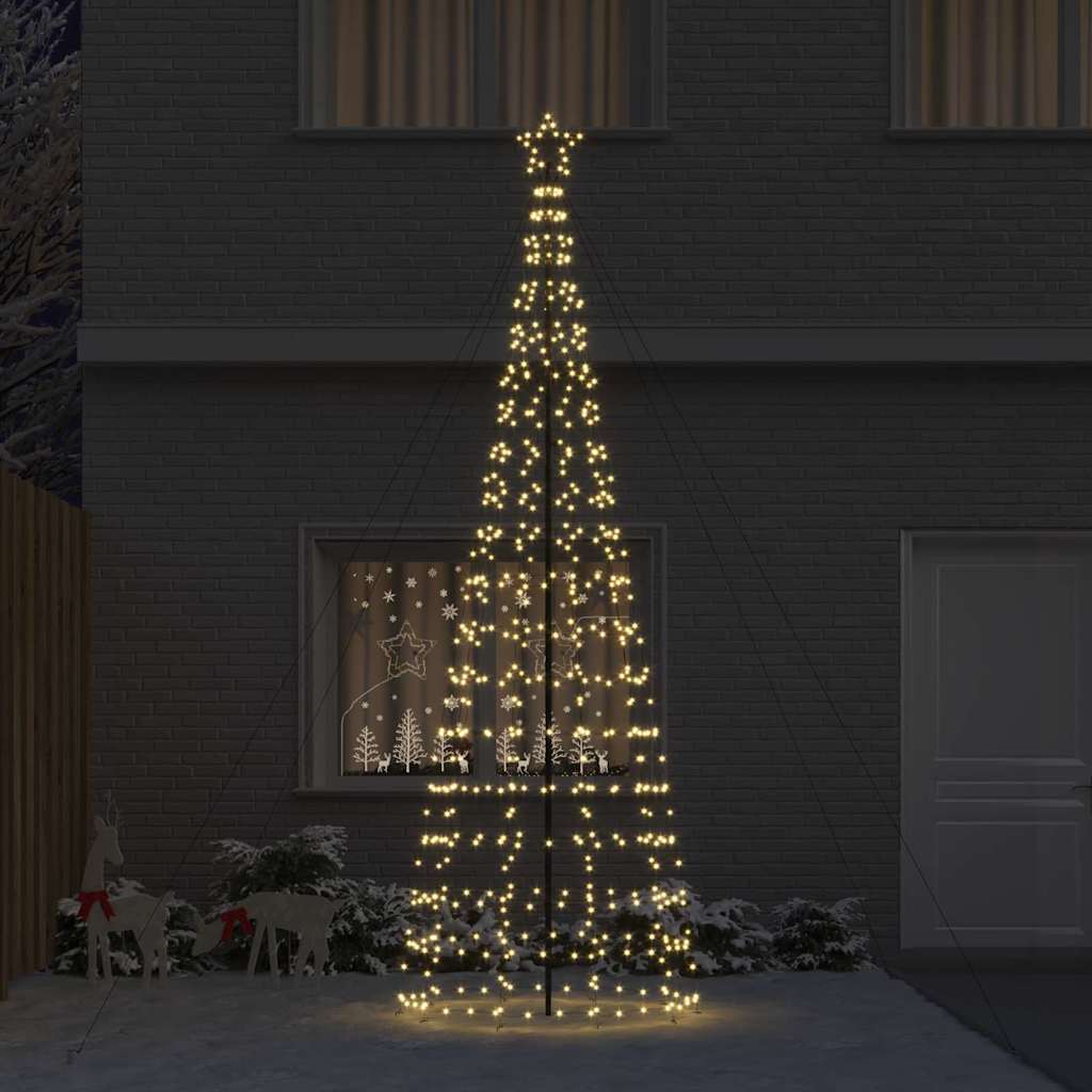 Albero di Natale LED con 800 LED Bianco caldo 400 cm Ferro 42018753