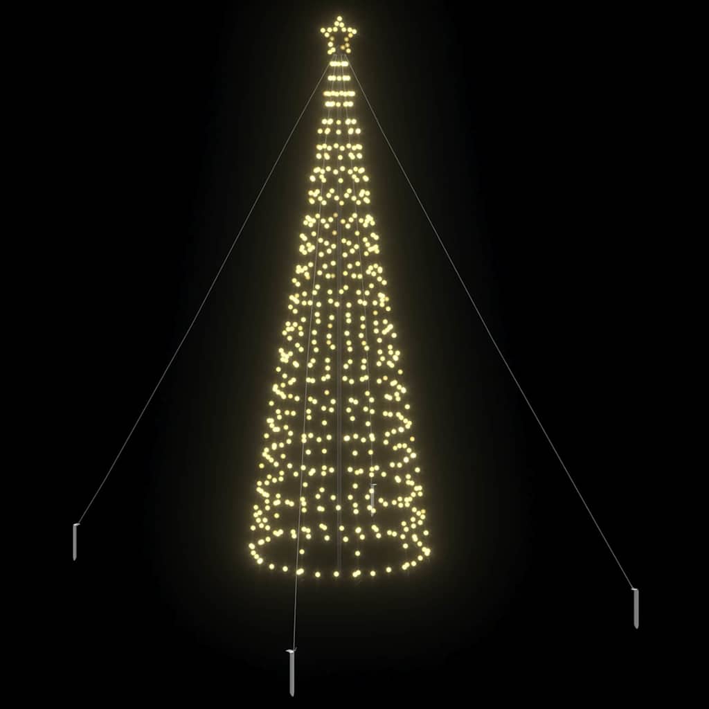 Albero di Natale LED con 800 LED Bianco caldo 400 cm Ferro 42018753