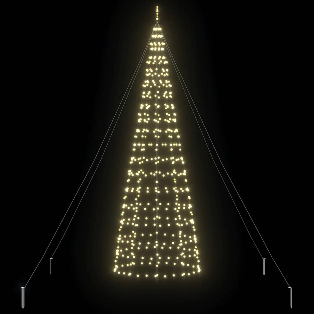 Albero di Natale LED con 800 LED Bianco caldo 400 cm Ferro 42018753