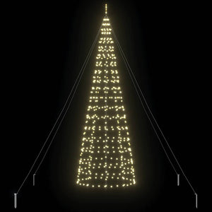 Albero di Natale LED con 800 LED Bianco caldo 400 cm Ferro 42018753