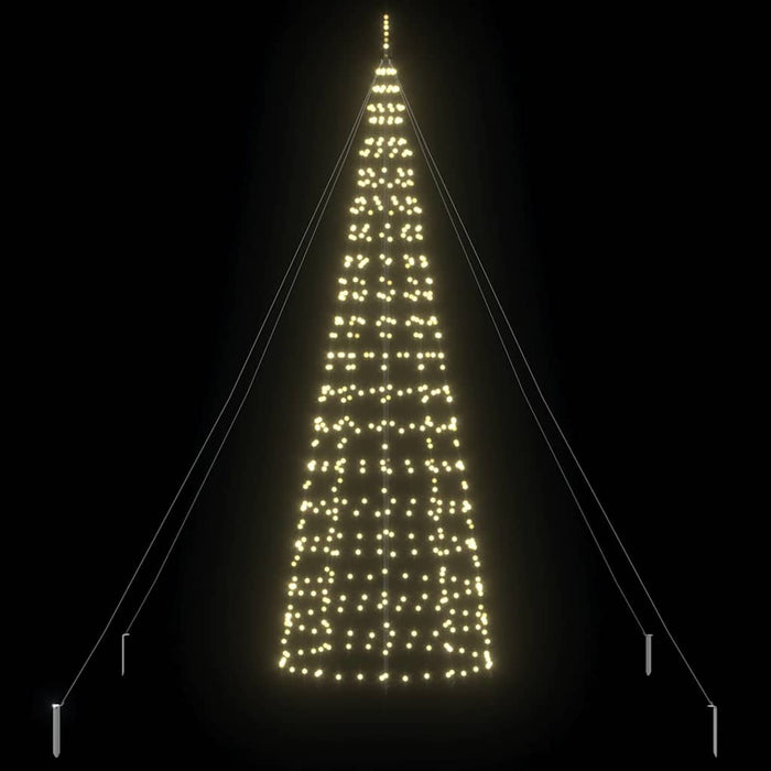 Albero di Natale LED con 800 LED Bianco caldo 400 cm Ferro 42018753