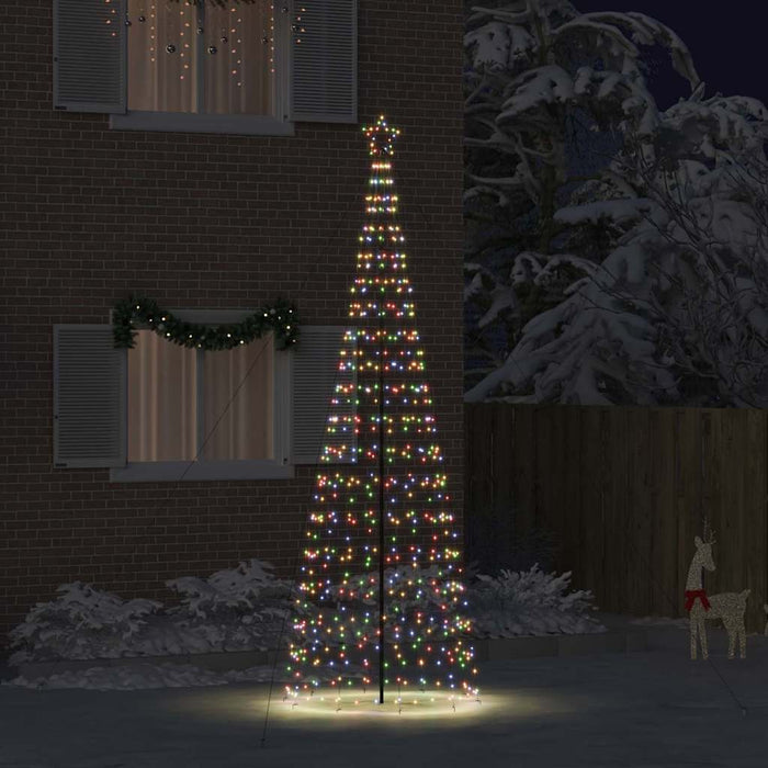 Albero di Natale LED con 800 LED Multicolore 400 cm Ferro 42018755