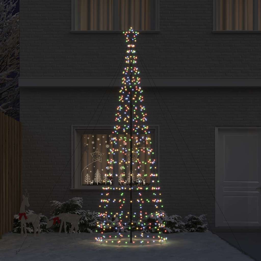 Albero di Natale LED con 800 LED Multicolore 400 cm Ferro 42018755