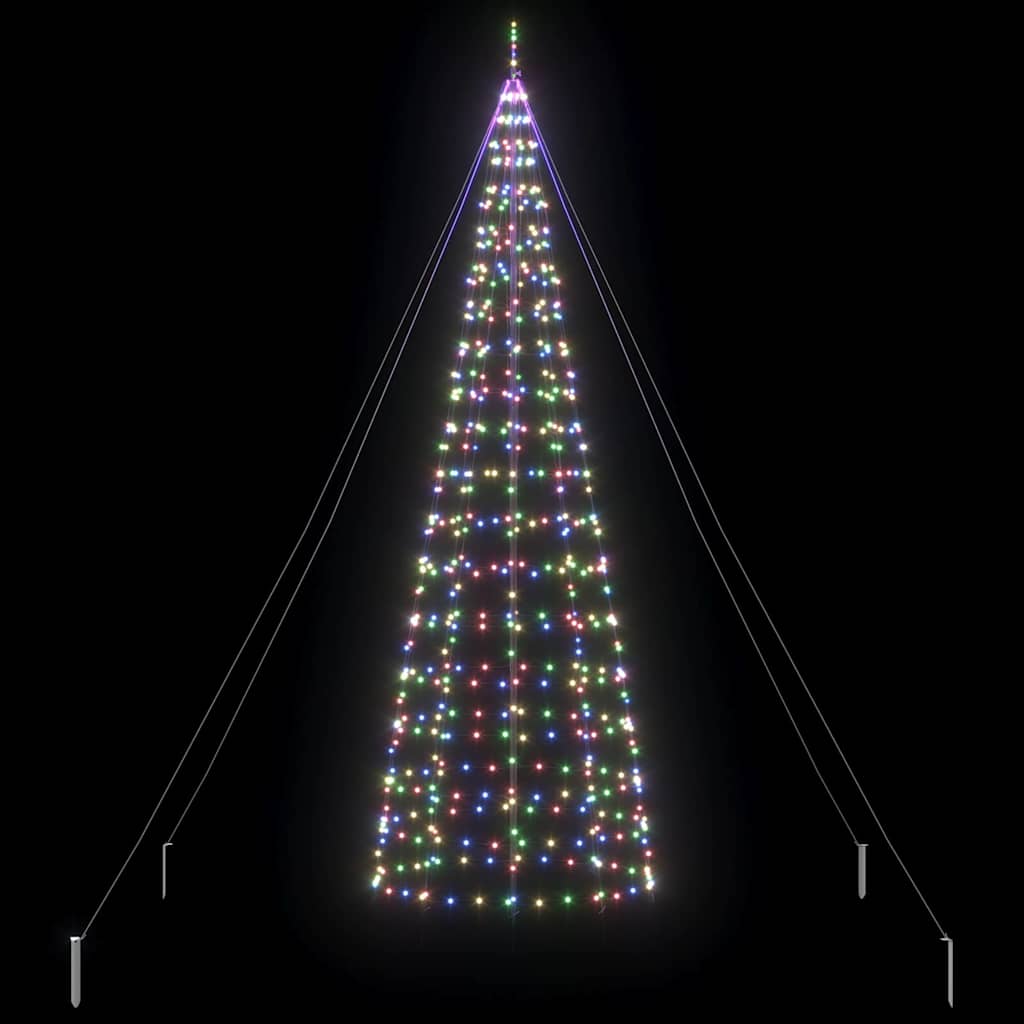 Albero di Natale LED con 800 LED Multicolore 400 cm Ferro 42018755