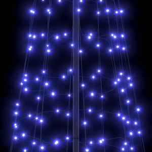 Albero di Natale LED con picchetti per il terreno-Luci decorative natalizie Blu 400 cm