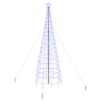 Albero di Natale LED con picchetti per il terreno-Luci decorative natalizie Blu 400 cm