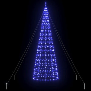 Albero di Natale LED con picchetti per il terreno-Luci decorative natalizie Blu 400 cm