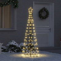 Albero di Natale LED con 390 LED Bianco caldo 250 cm Ferro 42018757