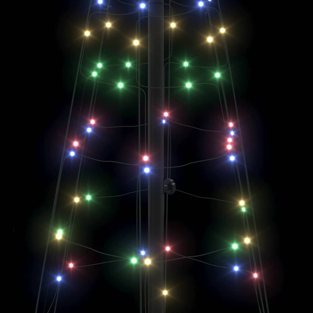 Albero di Natale LED con 390 LED Multicolore 250 cm Ferro 42018759