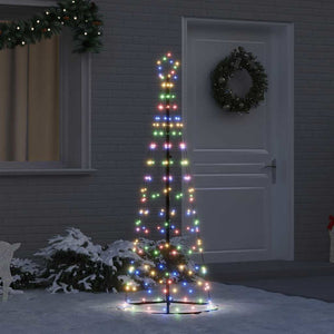 Albero di Natale LED con 390 LED Multicolore 250 cm Ferro 42018759