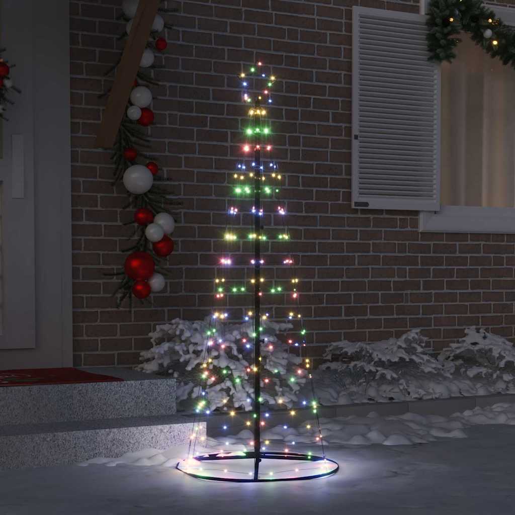 Albero di Natale LED con 390 LED Multicolore 250 cm Ferro 42018759