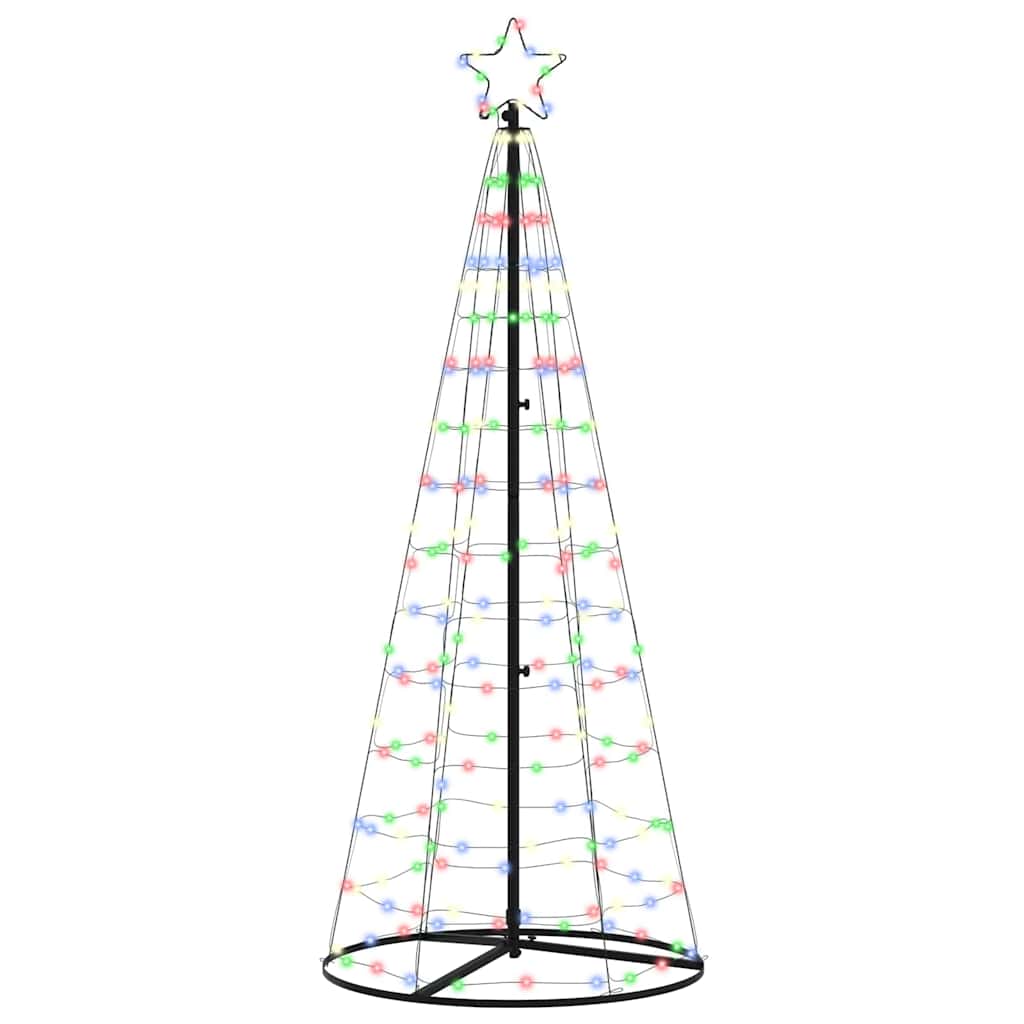 Albero di Natale LED con 390 LED Multicolore 250 cm Ferro 42018759