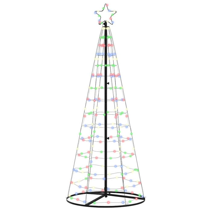 Albero di Natale LED con 390 LED Multicolore 250 cm Ferro 42018759