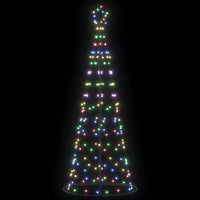 Albero di Natale LED con 390 LED Multicolore 250 cm Ferro 42018759