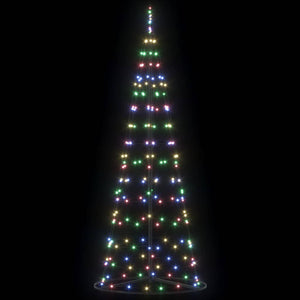 Albero di Natale LED con 390 LED Multicolore 250 cm Ferro 42018759