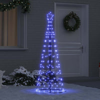 Albero di Natale LED con 390 LED con supporto Blu 250 cm Ferro 42018760