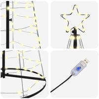 Albero di Natale LED con 800 LED Bianco caldo 400 cm Ferro 42018761
