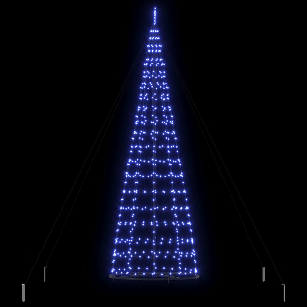 Albero di Natale LED con 800 LED con supporto Blu 400 cm Ferro 42018764